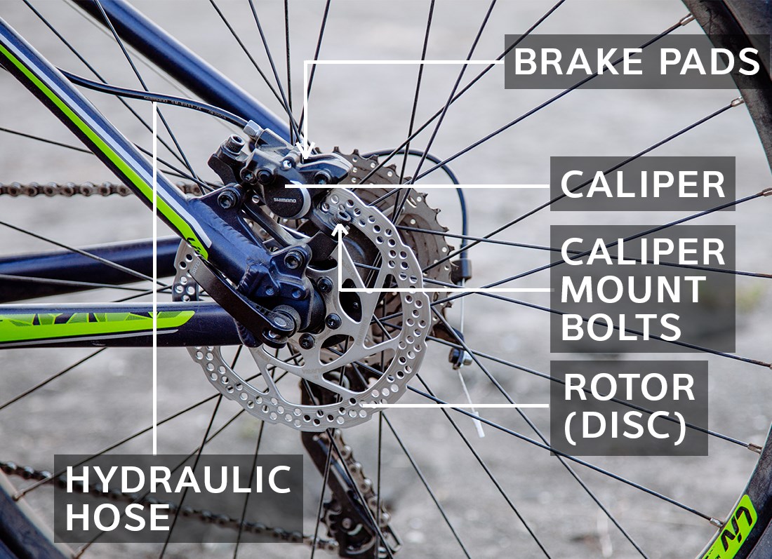 Parts of a disc brake